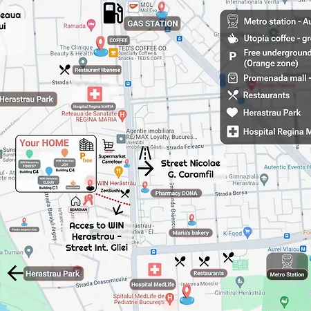 Win Herastrau Forest Апартаменты